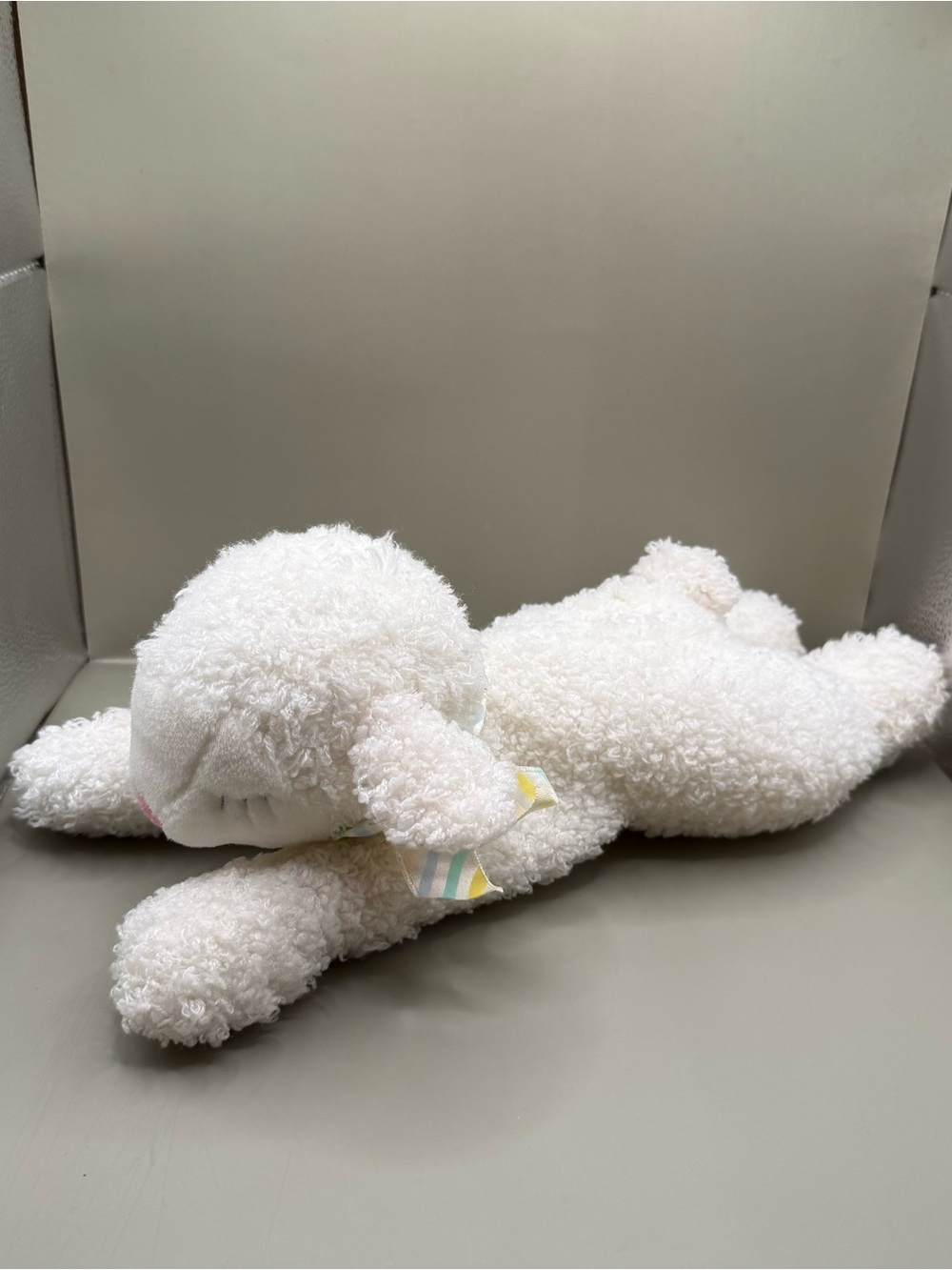 Vintage Eden Sleeping Lamb Sheep Plush Stuffed Animal